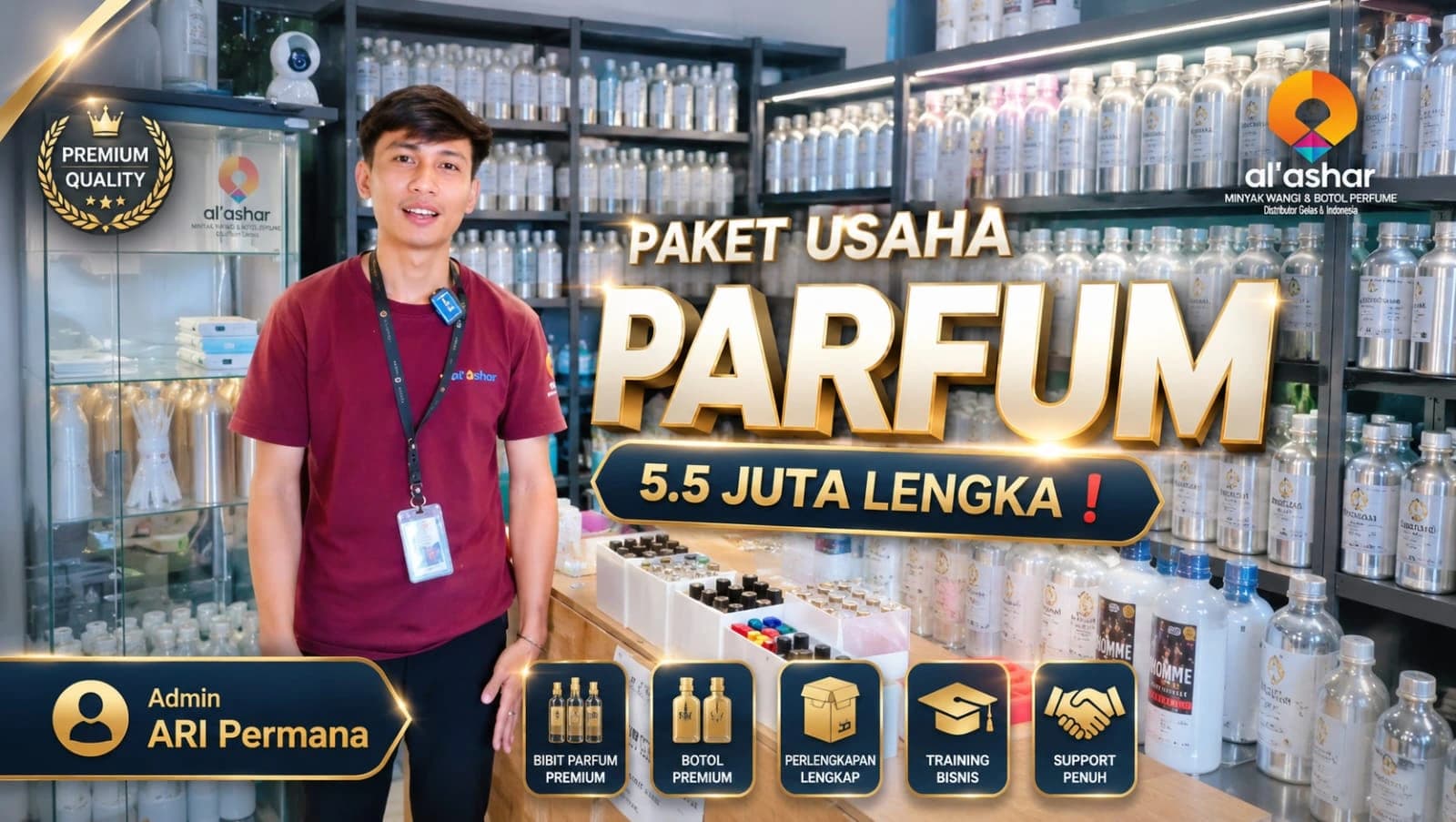 Poster Paket Usaha 5,5 Juta β Ashar Grosir Parfum