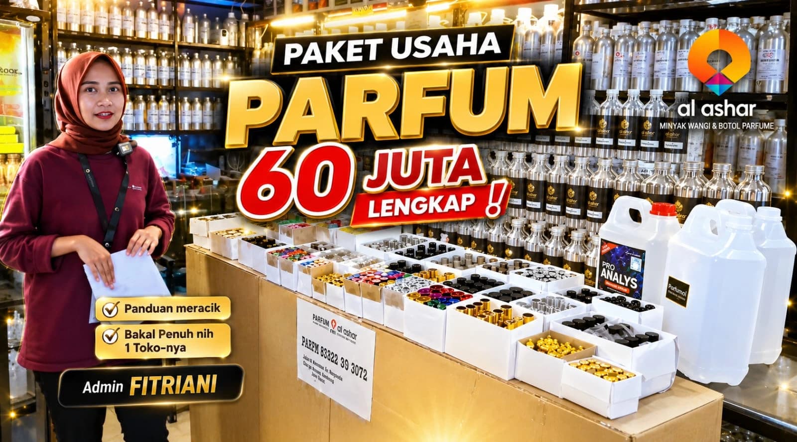Poster Paket Ultimate 60 Juta β Ashar Grosir Parfum