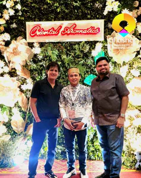Owner Ashar Grosir Parfum bersama Owner & CEO Oriental Aromatics Parfum India